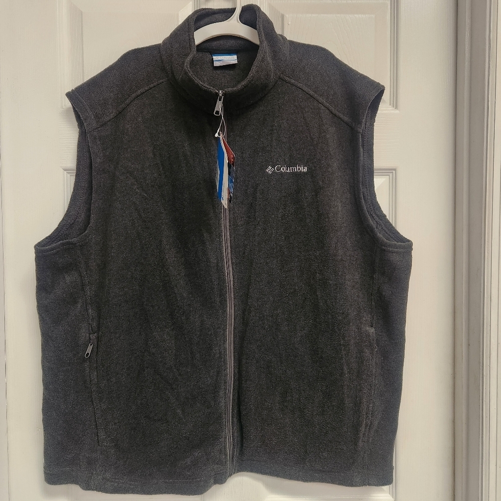 Columbia Gray Fleece Vest